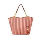 Striped Tote With Tassel