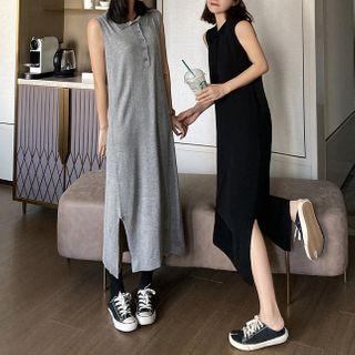 Sleeveless Polo Shirtdress