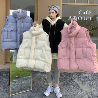 Zip Padded Vest / Hoodie