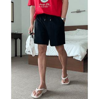 Drawstring-waist Track Shorts