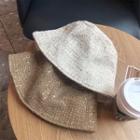 Sequin Tweed Bucket Hat