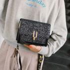 Two-tone Sequined Crossbody Bag