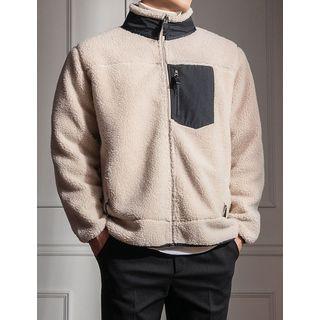 Stand-collar Sherpa-fleece Jacket