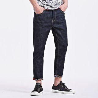 Straight Leg Cropped Jeans