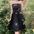 Strapless Ribbon Mini A-line Dress