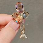Balloon Faux Crystal Alloy Hair Clip Ly779 - Gold - One Size