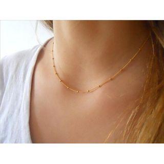 Beaded Alloy Necklace