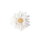 Fashion Simple Enamel Daisy Brooch Silver - One Size