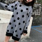Dotted Oversized Sweater As Shown In Figure - One Size