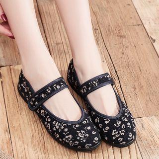 Floral Print Mary Jane Shoes