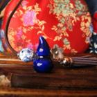 Ceramic Gourd Pendant Necklace Gourd - Blue - One Size