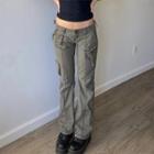 Low-waist Straight-fit Cargo Pants