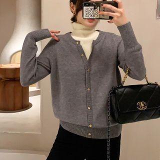 Mock Two-piece High-neck Sweater