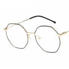 Metal Frame Polygon Eyeglasses