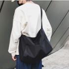 Plain Nylon Shopper Bag Sn80199 - Black - One Size