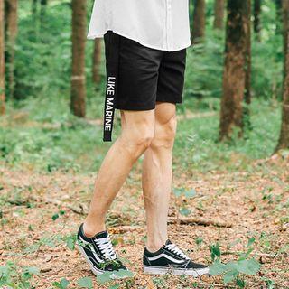 Pocket-side Shorts With Strap
