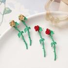 Rose Alloy Earring