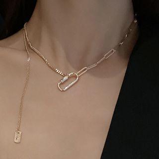Layered Chain Choker Gold - One Size