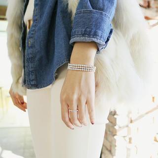 Silver-beads Bracelet