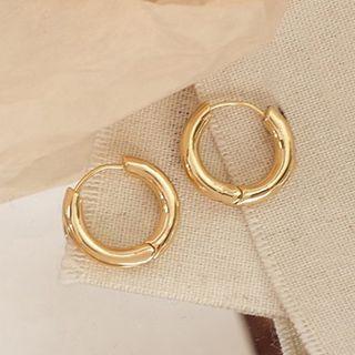 Endless Hoop Earrings 1 Pair - Gold - One Size