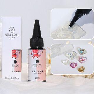 Diy Epoxy Nail Art Decoration Transparent - One Size