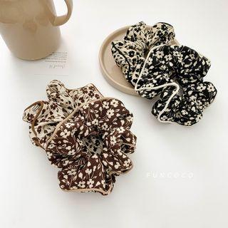 Corduroy Floral Hair Tie