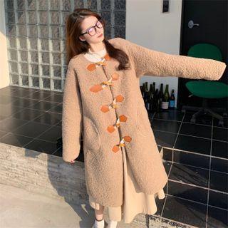 Toggle Fleece Midi Coat