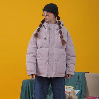 Long-sleeve Hooded Padded Jacket