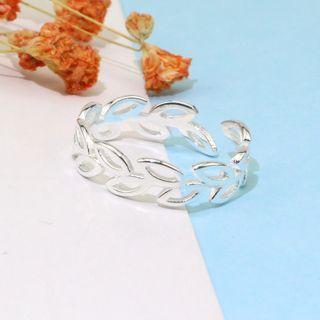 Leaf Open Ring Ring - Silver - One Size