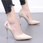 Bow Detail Pointed High Heel Pumps