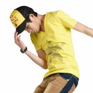 Short-sleeve Rhinestone Star T-shirt