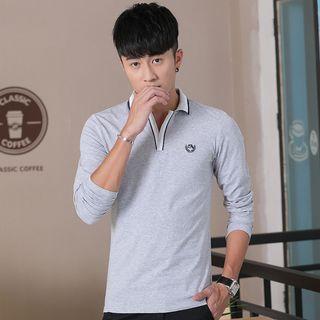 Long-sleeve Collared T-shirt