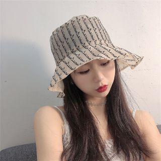 Lettering Mesh Bucket Hat