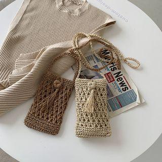Mini Woven Crossbody Pouch