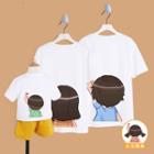 Family Matching Short-sleeve Heart Print T-shirt