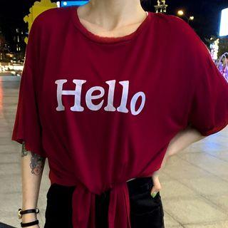 Print Strappy Cropped T-shirt