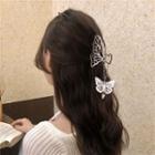 Butterfly Hair Claw Silver - One Size
