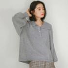 Polo Collared Sweater Gray - One Size