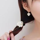 Faux Pearl Paw Hair Tie / Hair Pin / Earring