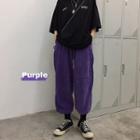 Corduroy Harem Pants Purple - One Size
