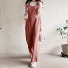 Frill-strap Wide-leg Jumpsuit