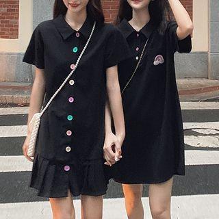 Short-sleeve Polo Dress / Buttoned Dress