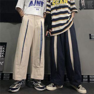 High-waist Panel Straight-cut Pants