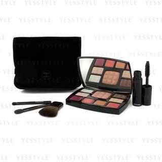 Chanel - Travel Makeup Palette Voyage: 4x Eyeshadow, 2x Lip Gloss, 2x Lipstick, 1x Blush, 1x Mini Mascara, 3x Applicator 1 Set