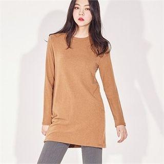 Wool Blend Mini T-shirt Dress