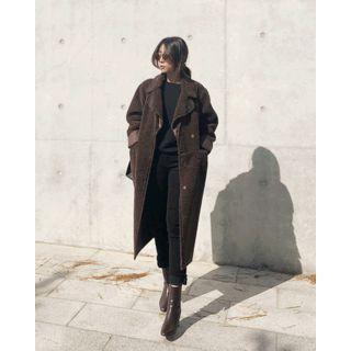 Lapelled Reversible Faux-shearling Coat