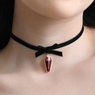 Halloween Pendant Bow Velvet Choker (various Designs)