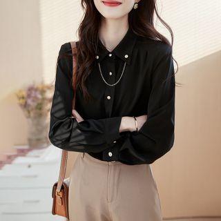 Chained Satin Blouse