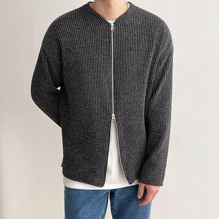 Zip-up Ribbed Jacket