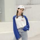 Long-sleeve Raglan Lettering T-shirt